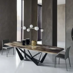Cattelan Italia Ruokapöydät<Skorpio-ruokapöytä, suorakaide