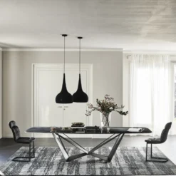 Cattelan Italia Ruokapöydät<Skorpio-ruokapöytä, suorakaide