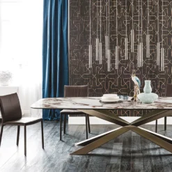 Cattelan Italia Ruokapöydät<Spyder-ruokapöytä, suorakaide