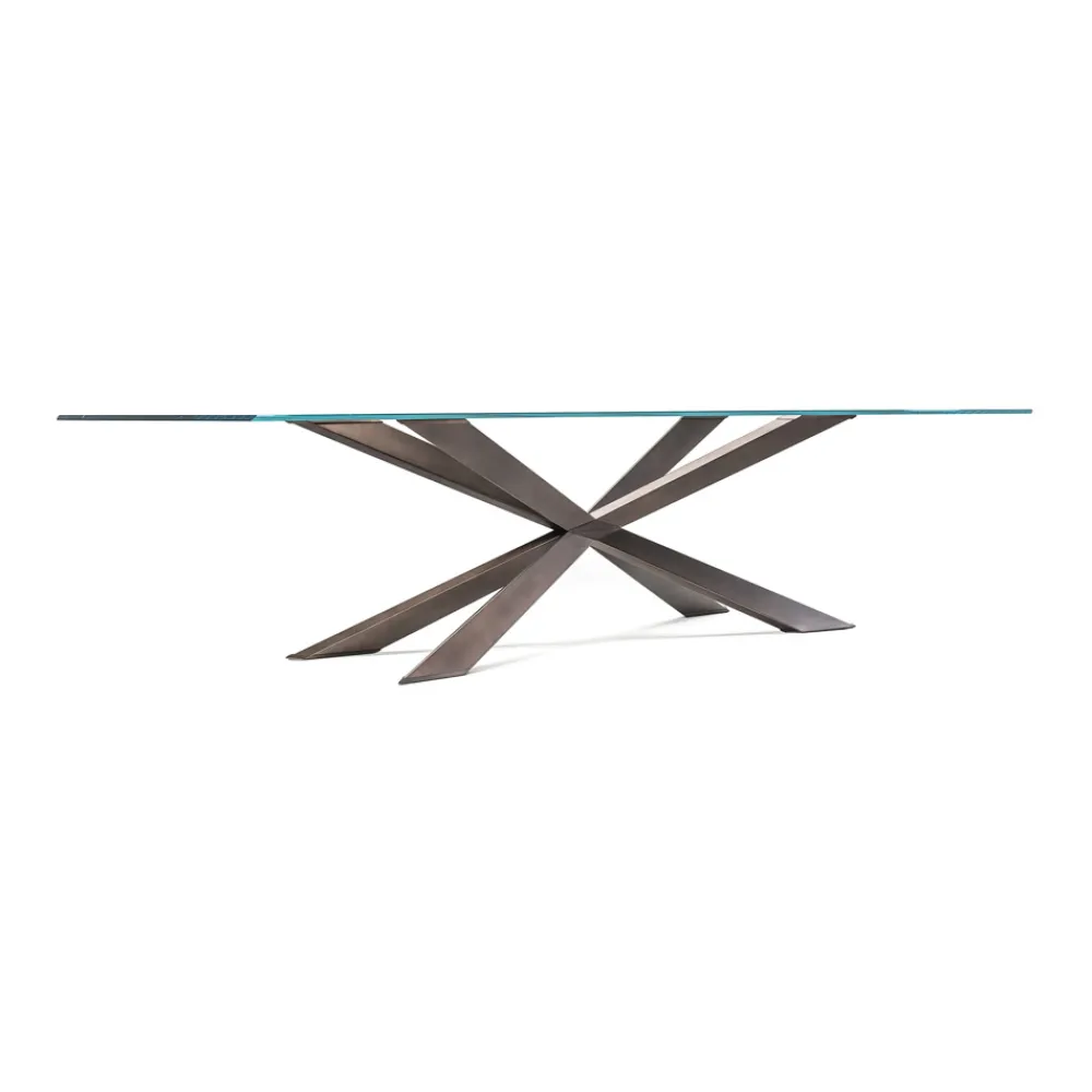 Cattelan Italia Ruokapöydät<Spyder-ruokapöytä, suorakaide