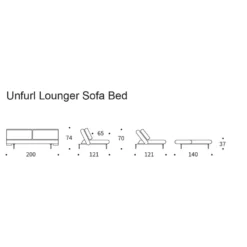Innovation Living Vuodesohvat<Unfurl Lounger -vuodesohva