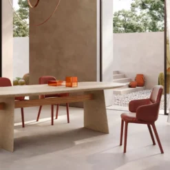 Natuzzi Ruokapöydän Tuolit<Edgar-käsinojatuoli