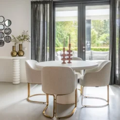 Richmond Interiors Ruokapöydät|Pyöreät Pöydät<Bloomstone-ruokapöytä, pyöreä