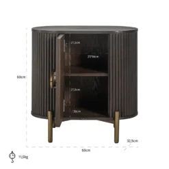 Richmond Interiors Kaapit|Yöpöydät<Luxor-yöpöytä