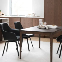 Rowico Home Ruokapöydän Tuolit|Pyörivät Tuolit<Rowico Alison-käsinojatuoli, nahka