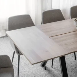 Rowico Home Ruokapöydät|Jatkettavat Pöydät<Rowico Carradale-ruokapöytä V-jalka, jatkettava