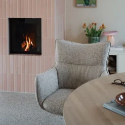 Rowico Home Ruokapöydän Tuolit|Pyörivät Tuolit<Rowico Fresno-käsinojatuoli