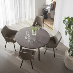 Rowico Home Ruokapöydät|Pyöreät Pöydät<Rowico Glenside-ruokapöytä, jatkettava