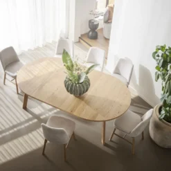 Rowico Home Ruokapöydät|Pyöreät Pöydät<Rowico Glenside-ruokapöytä, jatkettava