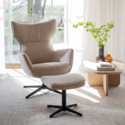 Rowico Home Nojatuolit|Pyörivät Tuolit<Rowico Jenkins-lepotuoli + rahi