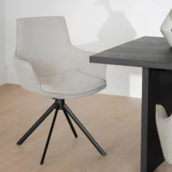 Rowico Home Ruokapöydän Tuolit|Pyörivät Tuolit<Rowico Lowell-käsinojatuoli 360°