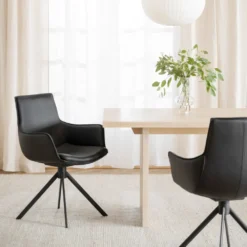 Rowico Home Ruokapöydän Tuolit|Pyörivät Tuolit<Rowico Lowell-käsinojatuoli 360°