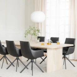Rowico Home Ruokapöydän Tuolit|Pyörivät Tuolit<Rowico Lowell-käsinojatuoli 360°