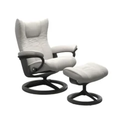 Stressless Mekanismituolit<Wing-lepotuoli + rahi, valkoinen