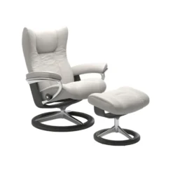 Stressless Mekanismituolit<Wing-lepotuoli + rahi, valkoinen