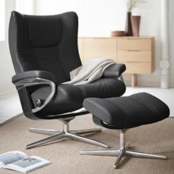 Stressless Mekanismituolit<Wing-lepotuoli + rahi Cross-jalalla